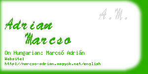 adrian marcso business card